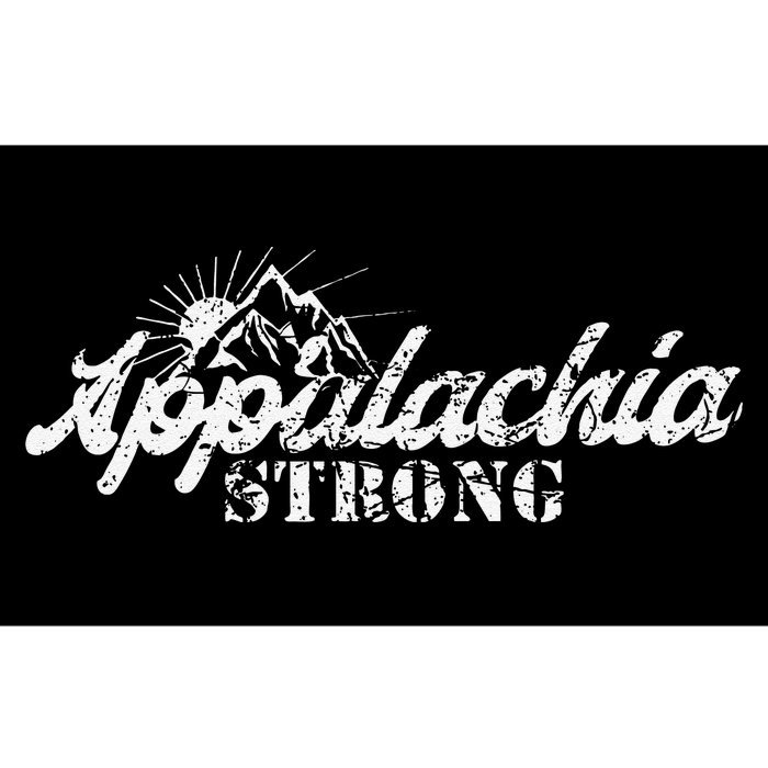 Appalachia Strong Mountain Silhouette Typography Bumper Sticker