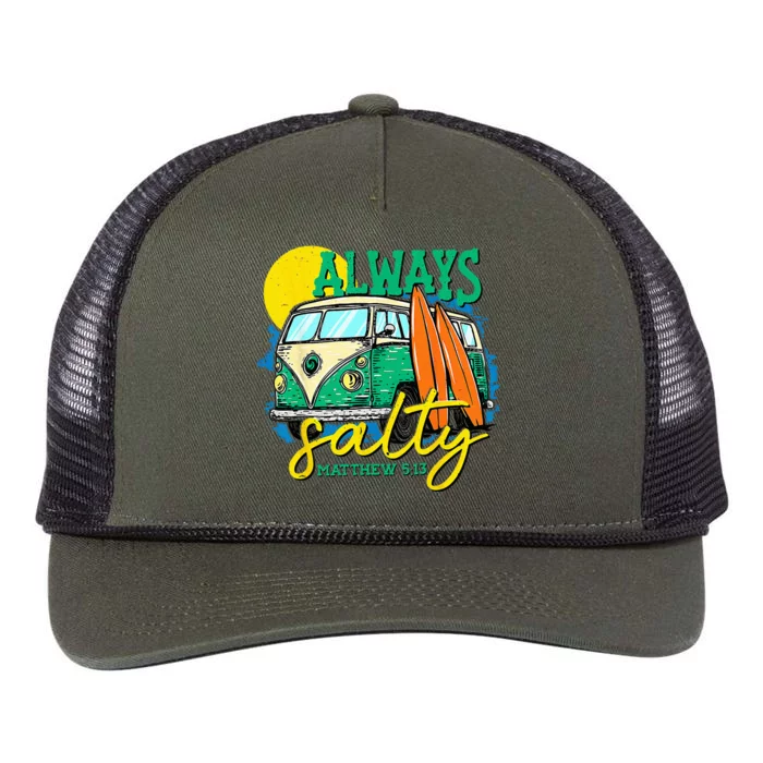 Always Salty Matthew 513 Retro Rope Trucker Hat Cap