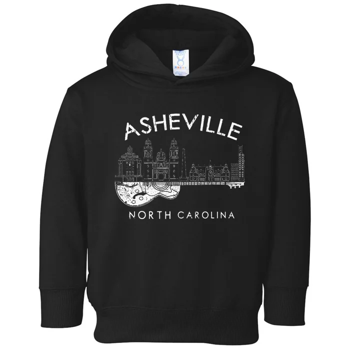 Asheville Souvenir Men North Carolina Lover Music Guitar Toddler Hoodie