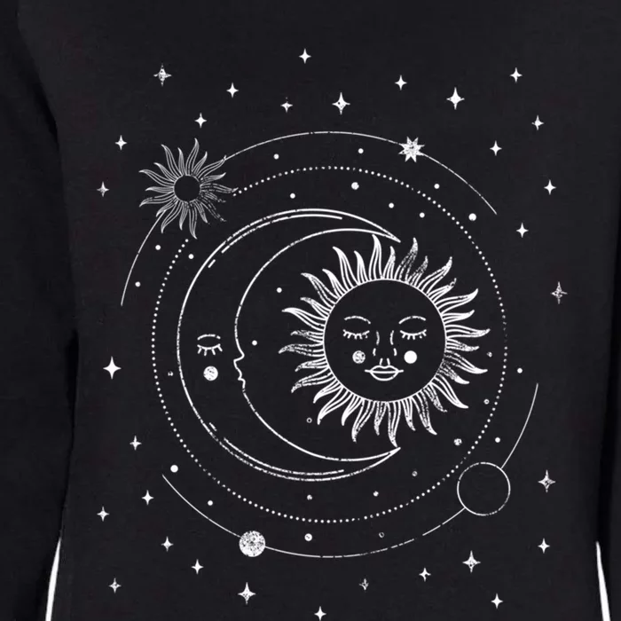 Alchemy Sun Moon Astrology Gift Womens California Wash Sweatshirt