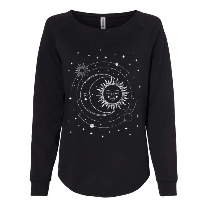 Alchemy Sun Moon Astrology Gift Womens California Wash Sweatshirt