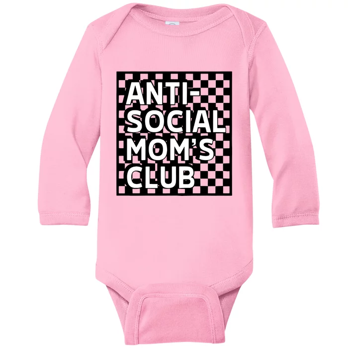 Anti Social Moms Club Baby Long Sleeve Bodysuit