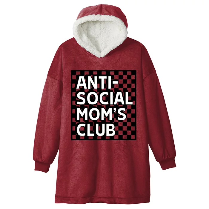 Anti Social Moms Club Hooded Wearable Blanket