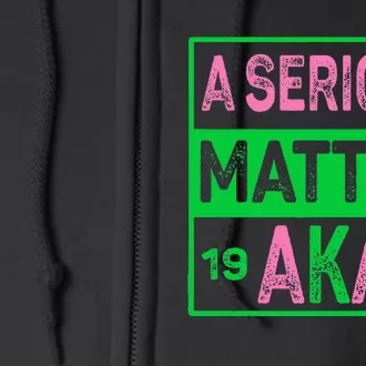 A Serious Matter Aka Full Zip Hoodie