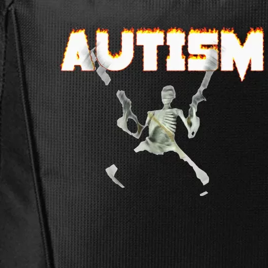 Autism Skeleton Meme City Backpack