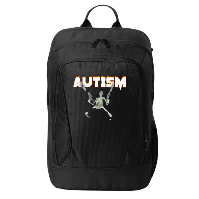 Autism Skeleton Meme City Backpack