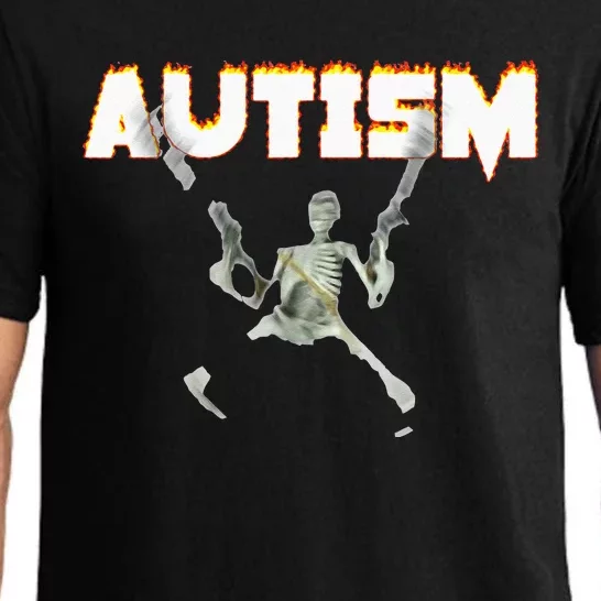 Autism Skeleton Meme Pajama Set