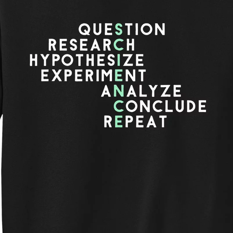 Acrostic Scientific Method Research Experiment Science Sweatshirt