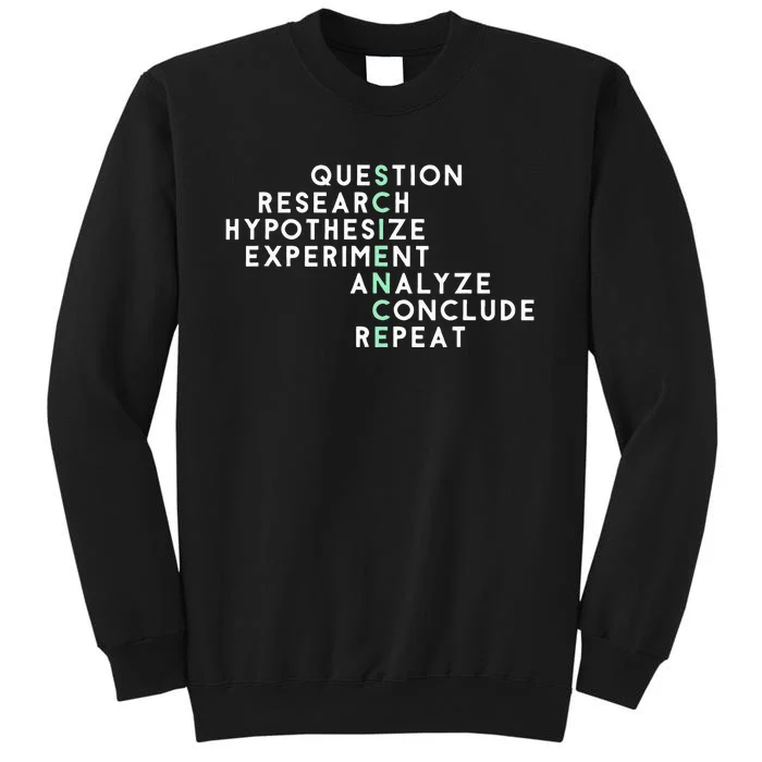 Acrostic Scientific Method Research Experiment Science Tall Sweatshirt