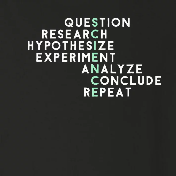 Acrostic Scientific Method Research Experiment Science Toddler Long Sleeve Shirt