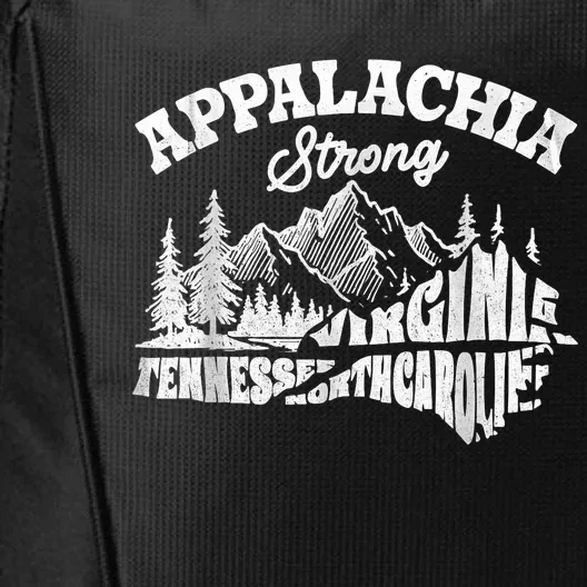 Appalachia Strong Mountain Outdoors Hiking Nc Design City Backpack