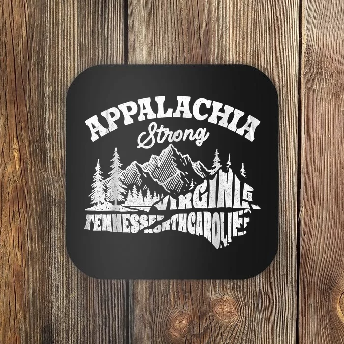 Appalachia Strong Mountain Outdoors Hiking Nc Design Coaster