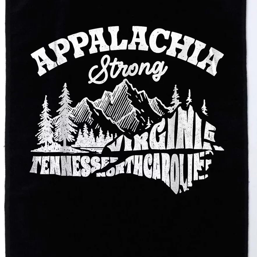 Appalachia Strong Mountain Outdoors Hiking Nc Design Platinum Collection Golf Towel