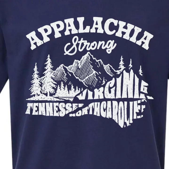 Appalachia Strong Mountain Outdoors Hiking Nc Sueded Cloud Jersey T-Shirt