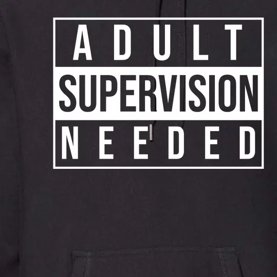 Adult Supervision Needed Funny Gift Premium Hoodie