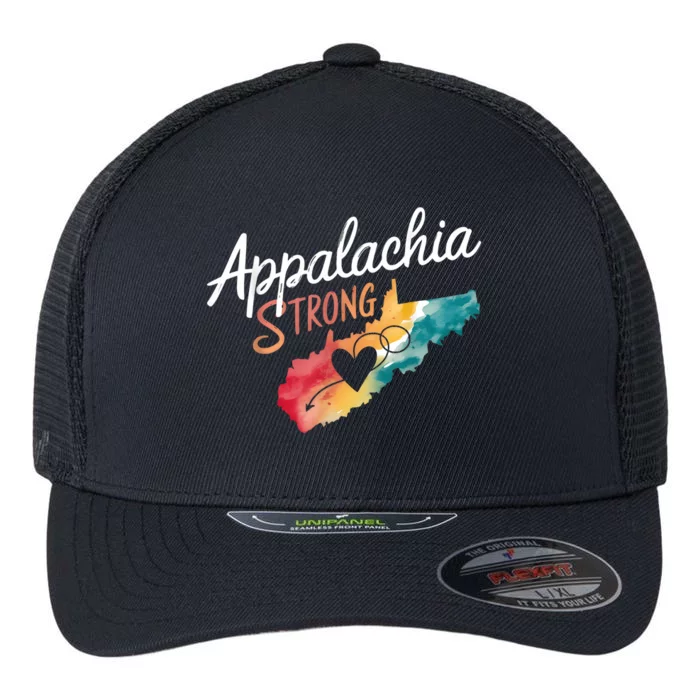 Appalachia Strong Nc Mountains Flexfit Unipanel Trucker Cap