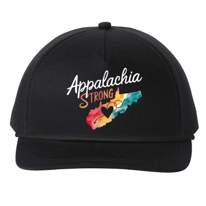 Appalachia Strong Nc Mountains Snapback Five-Panel Rope Hat