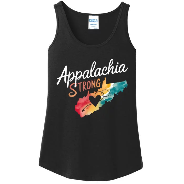 Appalachia Strong Nc Mountains Ladies Essential Tank