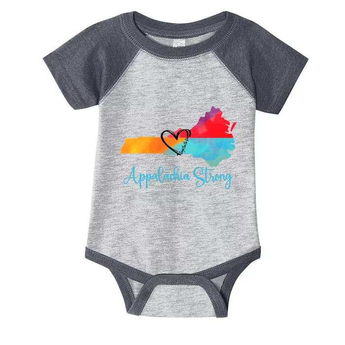 Appalachia Strong Nc Mountains Infant Baby Jersey Bodysuit