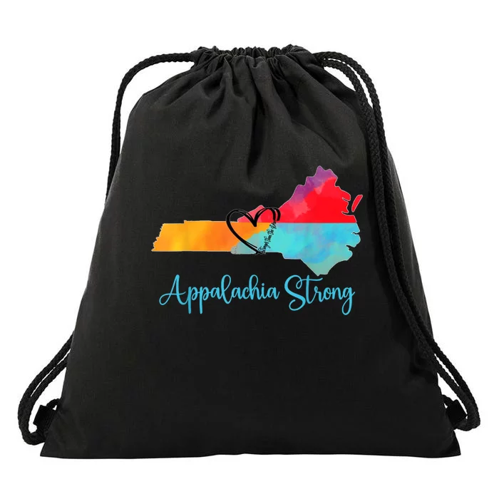 Appalachia Strong Nc Mountains Drawstring Bag