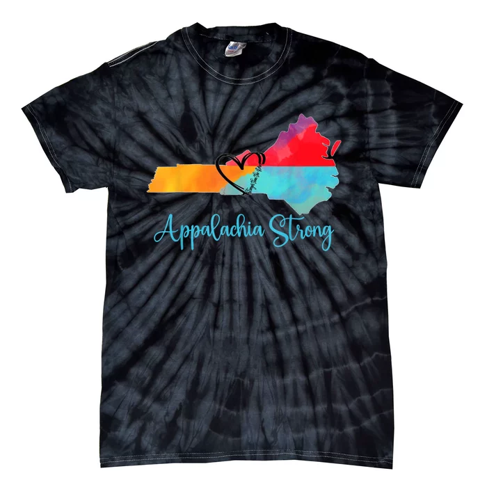 Appalachia Strong Nc Mountains Tie-Dye T-Shirt