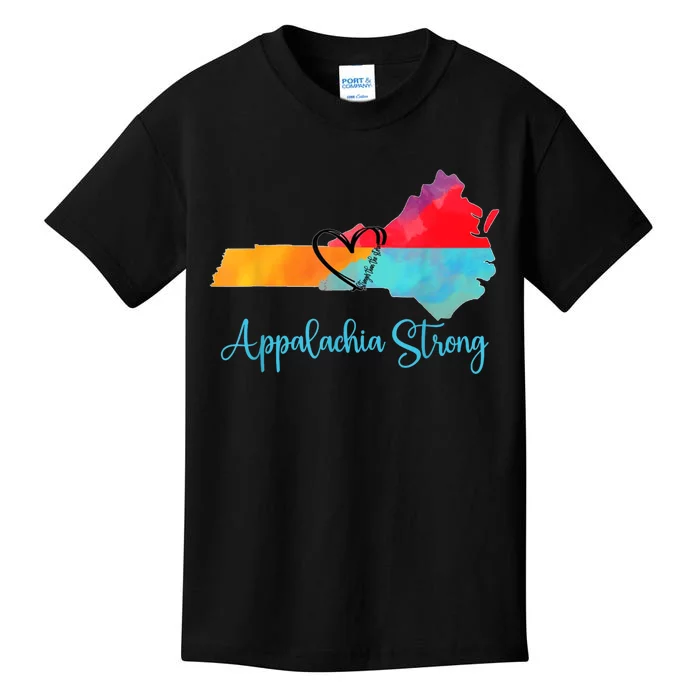 Appalachia Strong Nc Mountains Kids T-Shirt