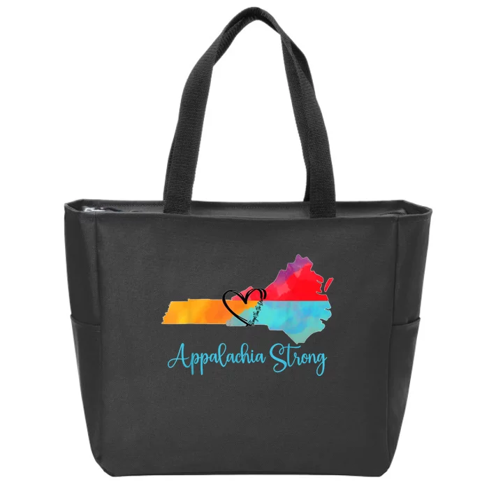 Appalachia Strong Nc Mountains Zip Tote Bag