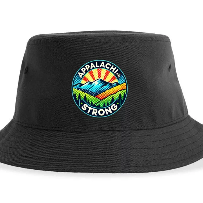 Appalachia Strong Nc Mountains Asheville Tennessee Gift Sustainable Bucket Hat