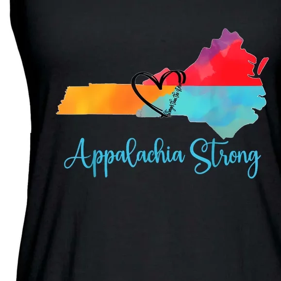 Appalachia Strong Nc Mountains Ladies Essential Flowy Tank