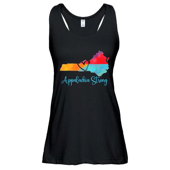 Appalachia Strong Nc Mountains Ladies Essential Flowy Tank