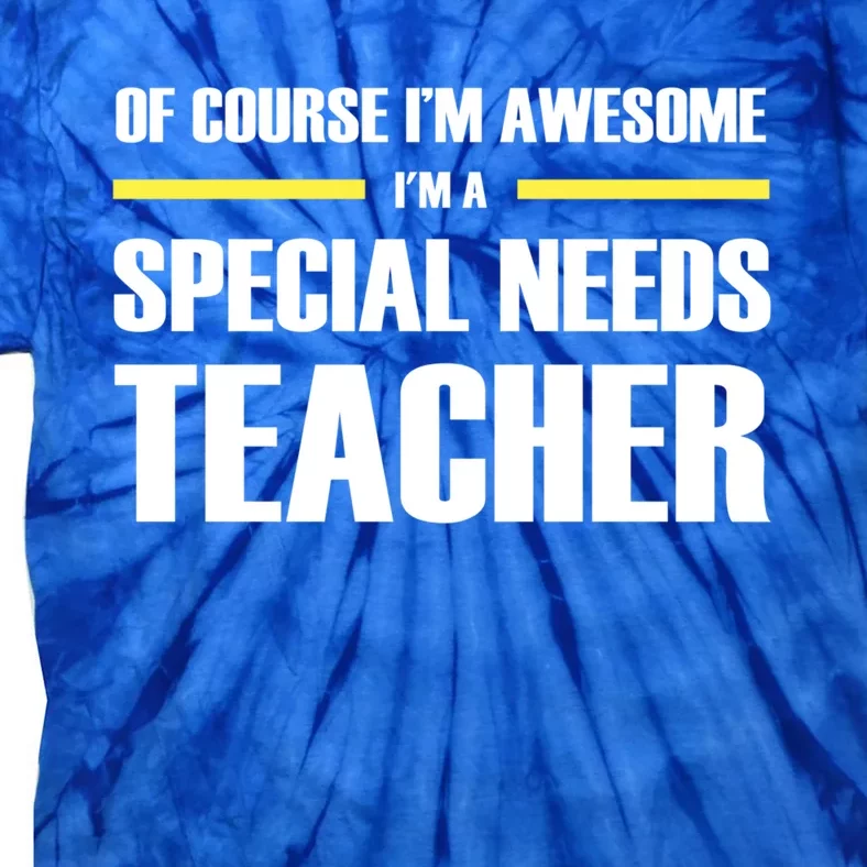 Awesome Special Needs Teacher Funny Gift Tie-Dye T-Shirt