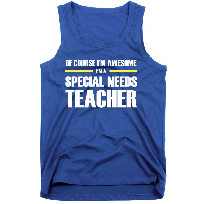 Awesome Special Needs Teacher Funny Gift Tank Top