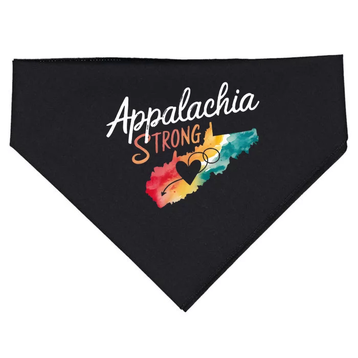 Appalachia Strong Nc Mountains USA-Made Doggie Bandana