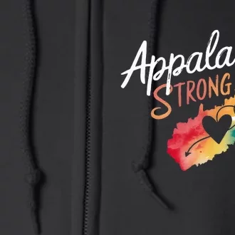 Appalachia Strong Nc Mountains Full Zip Hoodie