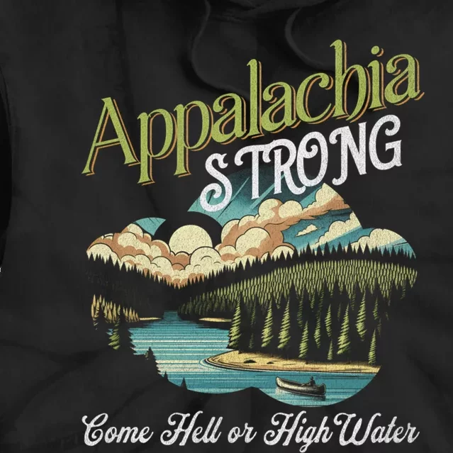 Appalachia Strong Nc Mountains Tie Dye Hoodie