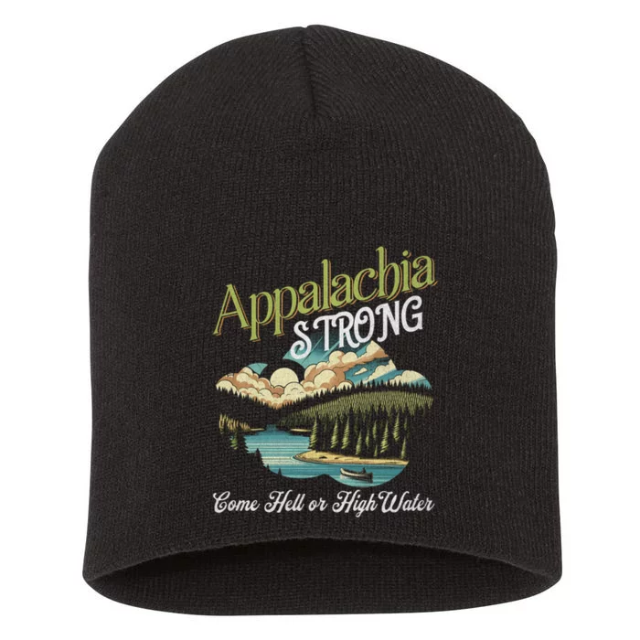 Appalachia Strong Nc Mountains Short Acrylic Beanie