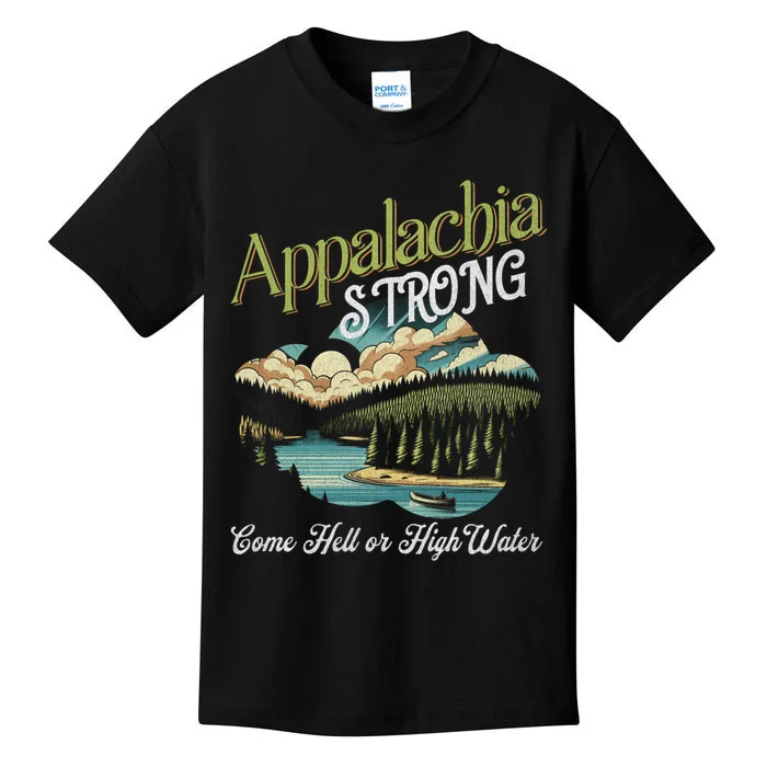 Appalachia Strong Nc Mountains Kids T-Shirt