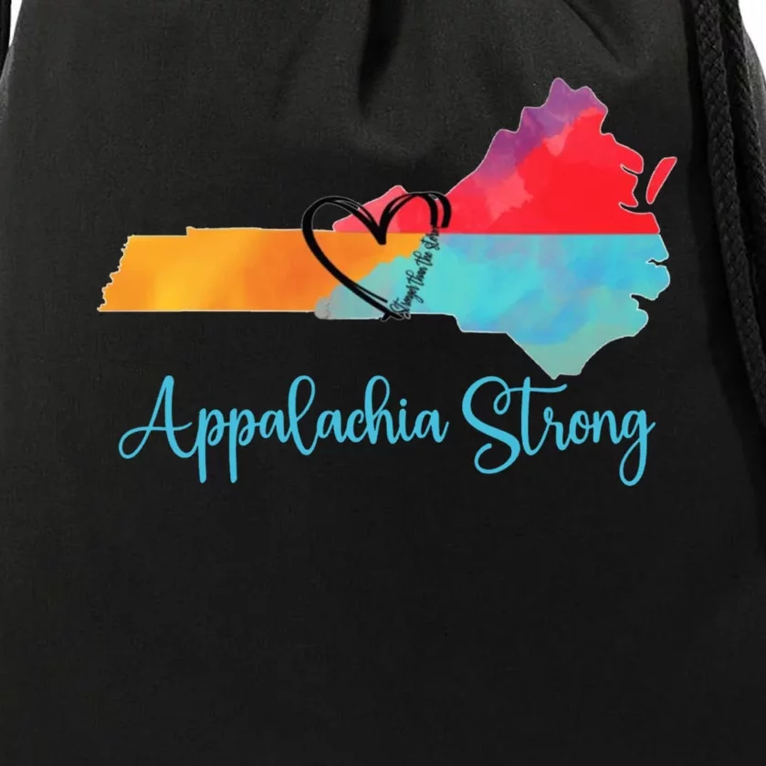 Appalachia Strong Nc Mountains Drawstring Bag