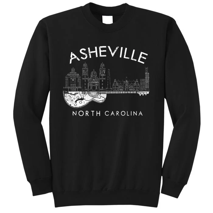 Asheville Souvenir North Carolina Lover Music Guitar Sweatshirt