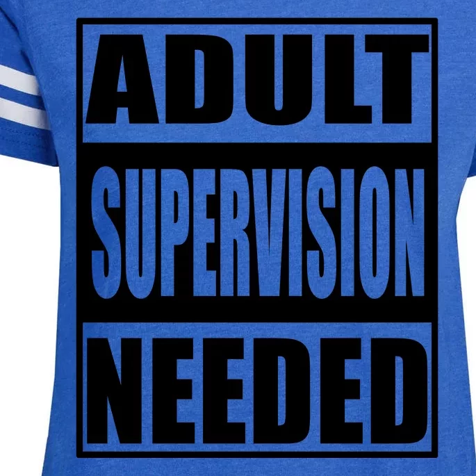 Adult Supervision Needed Enza Ladies Jersey Football T-Shirt