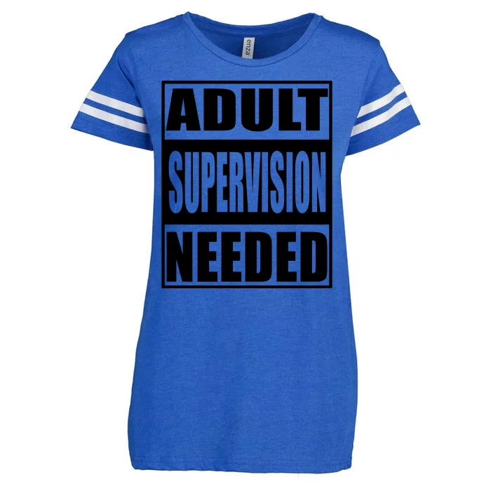 Adult Supervision Needed Enza Ladies Jersey Football T-Shirt