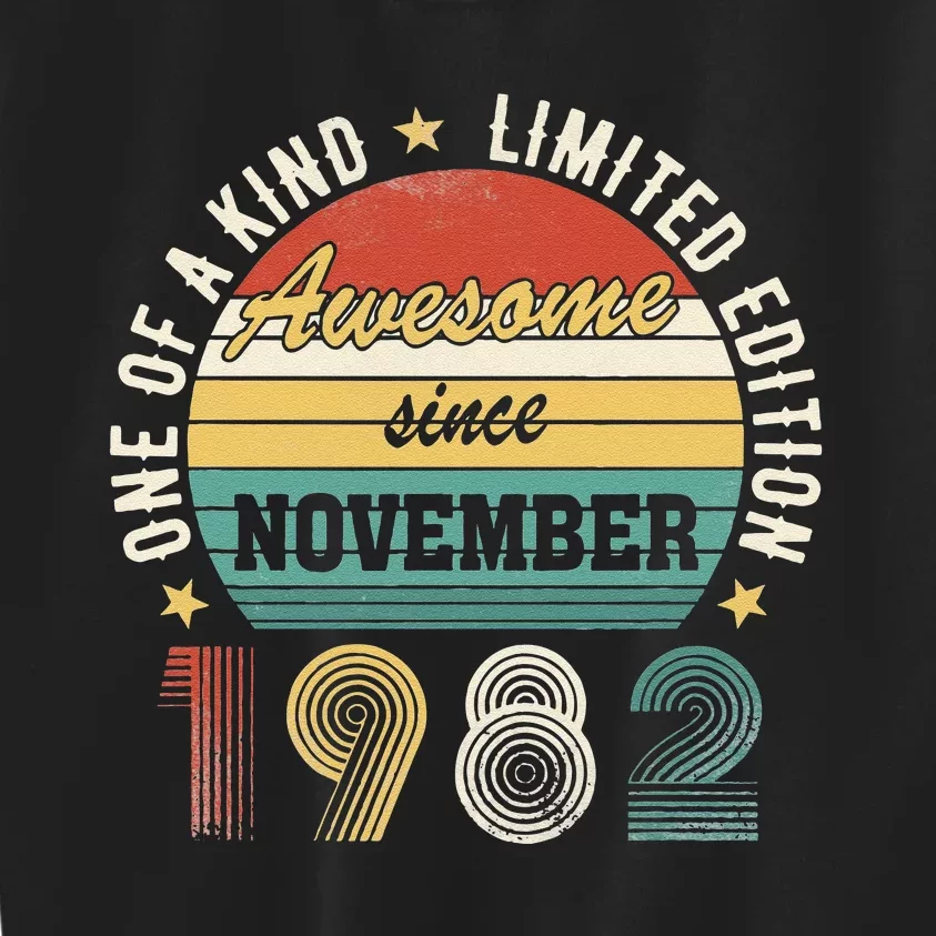 Awesome Since November 1982 – Happy Birthday Kids Sweatshirt