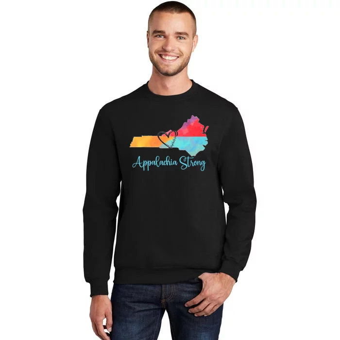 Appalachia Strong Nc Mountains Tall Sweatshirt