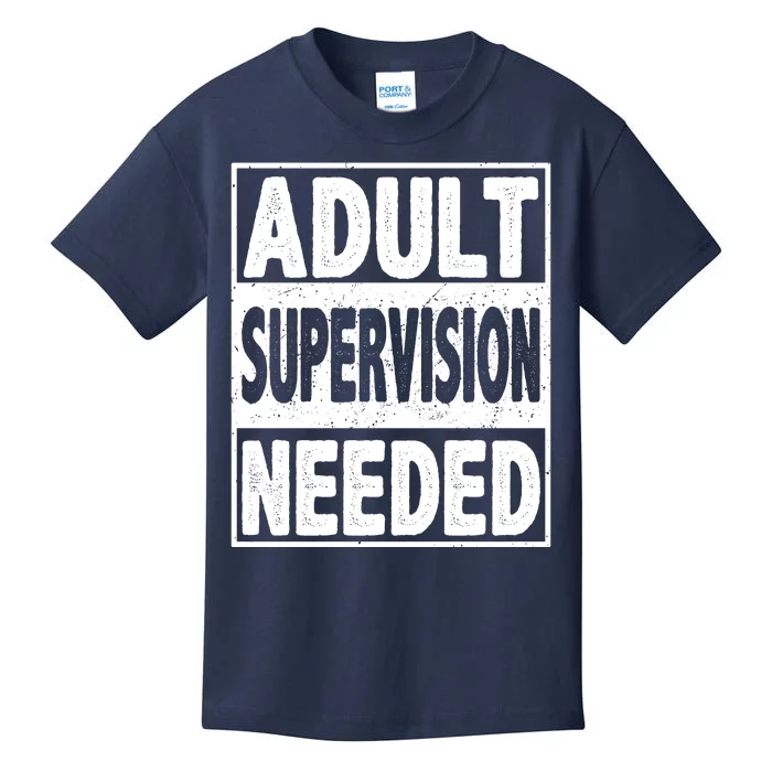 Adult Supervision Needed Funny Gift Kids T-Shirt