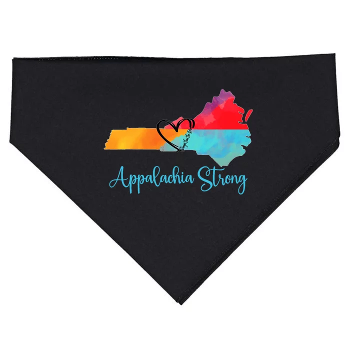 Appalachia Strong Nc Mountains USA-Made Doggie Bandana