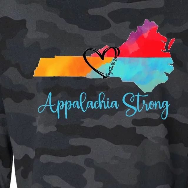 Appalachia Strong Nc Mountains Cropped Pullover Crew