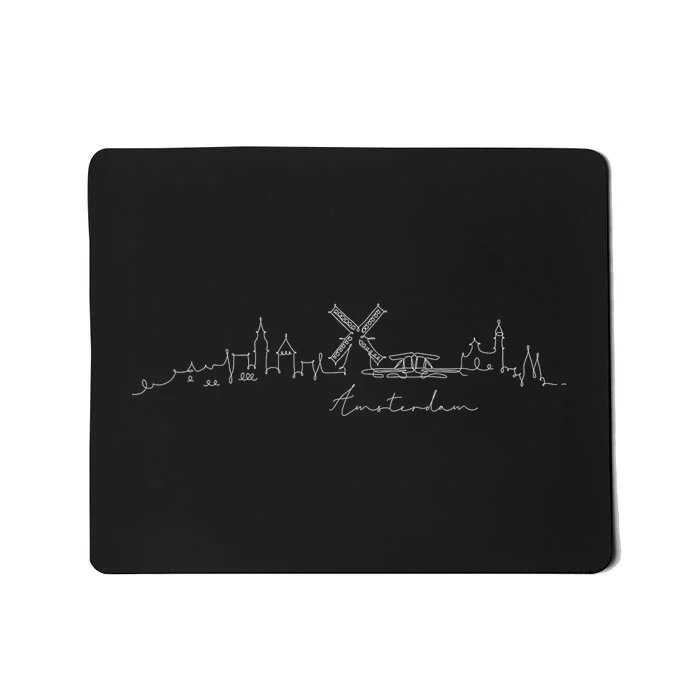 Amsterdam Skyline Netherlands Holand Amsterdam Mousepad