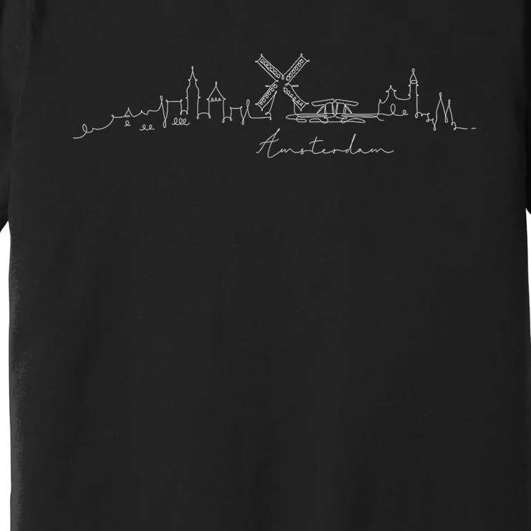 Amsterdam Skyline Netherlands Holand Amsterdam Premium T-Shirt