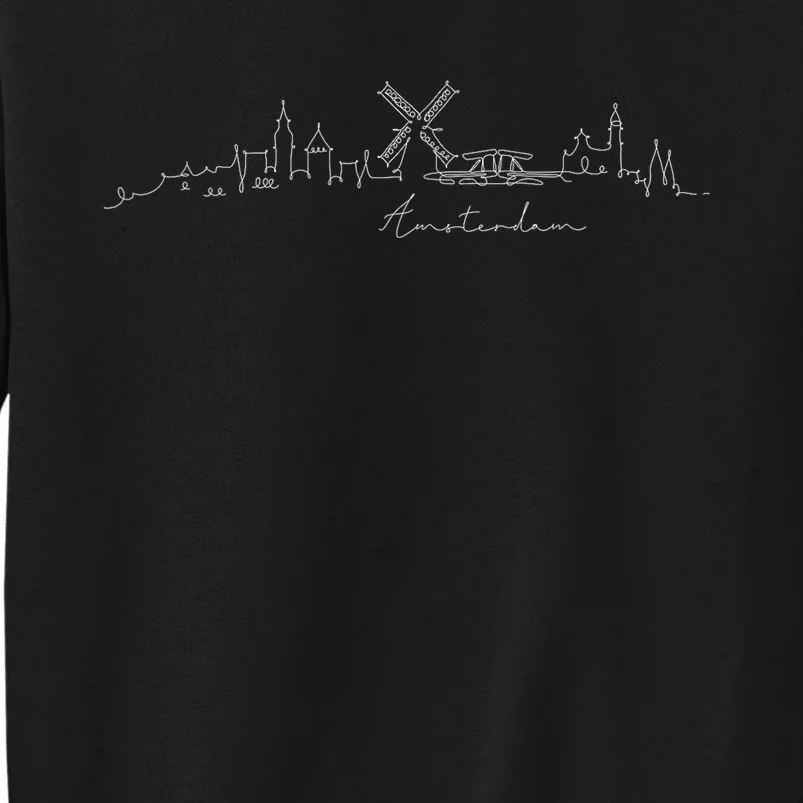 Amsterdam Skyline Netherlands Holand Amsterdam Tall Sweatshirt