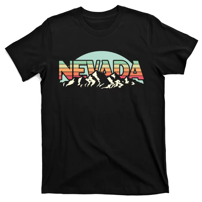 American State Nevada Vintage Mountain Nature Hiking T-Shirt